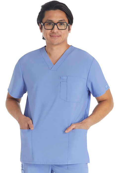 Dickies Every Day EDS Essentials Men's V-Neck Top in Ciel