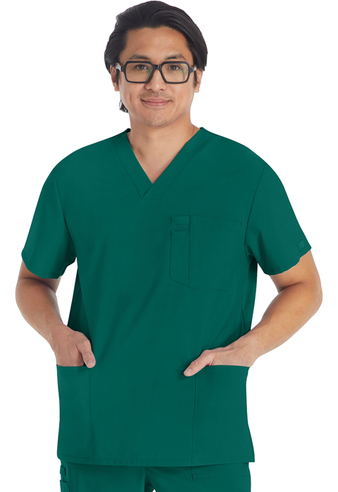 Dickies Every Day EDS Essentials Men's V-Neck Top in Hunter Green