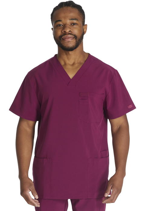 Dickies Every Day EDS Essentials Men's V-Neck Top in Wine