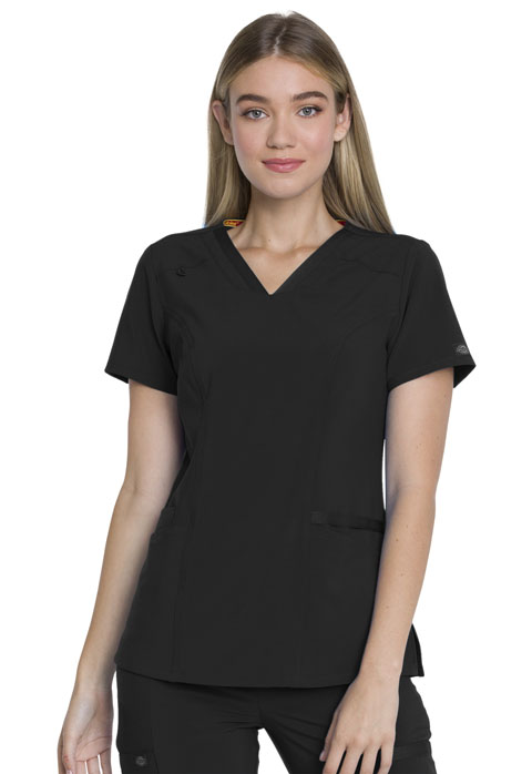 Dickies Every Day EDS Essentials V-Neck Top in Black