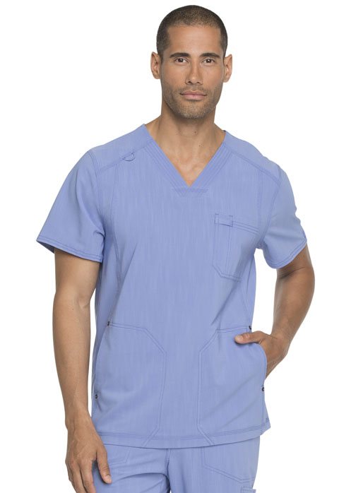 Dickies Advance Men's V-Neck Top in Ciel