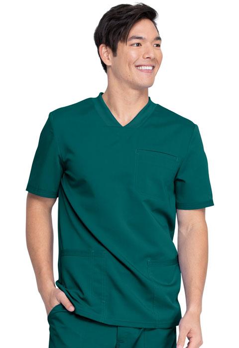 Dickies Dickies Balance Men's V-Neck Top in Hunter Green