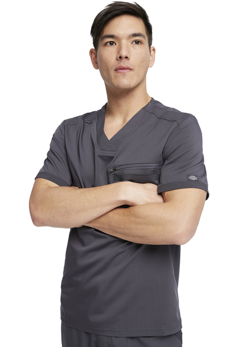 Dickies Dickies Balance Men's Tuckable V-Neck Top in Pewter