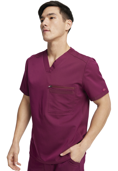 Dickies Dickies Balance Men's Tuckable V-Neck Top in Wine