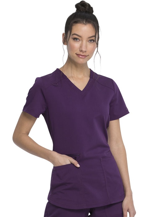 Dickies Dickies Balance V-Neck Top in Eggplant