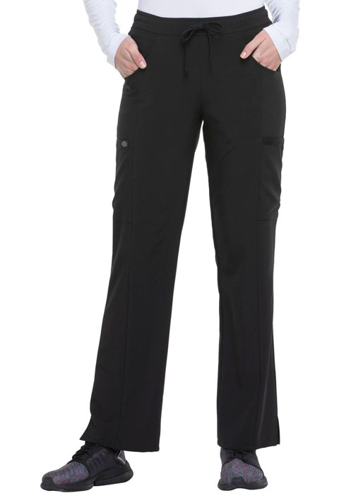 Dickies Every Day EDS Essentials Mid Rise Straight Leg Drawstring Pant in Black