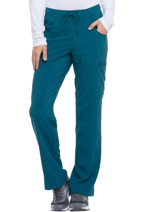 Dickies Every Day EDS Essentials Mid Rise Straight Leg Drawstring Pant in Caribbean Blue
