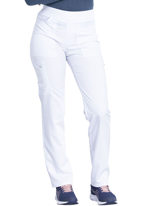 Dickies Dickies Balance Mid Rise Tapered Leg Pull-on Pant in White
