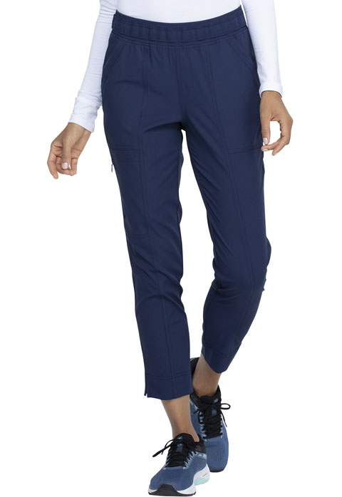 Simply Polished Women Mid Rise Tapered Leg Ankle Pant Blue