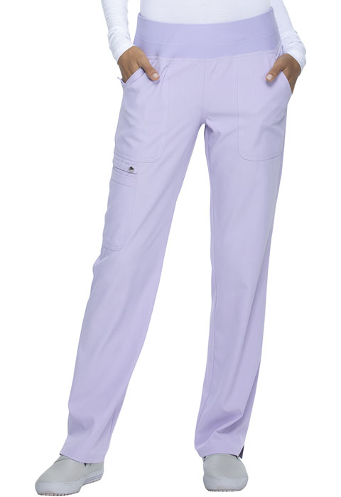Simply Polished Women Mid Rise Straight Leg Pull-on Pant Purple