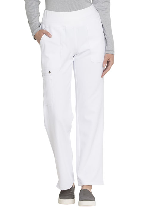 Simply Polished Women Mid Rise Straight Leg Pull-on Pant White