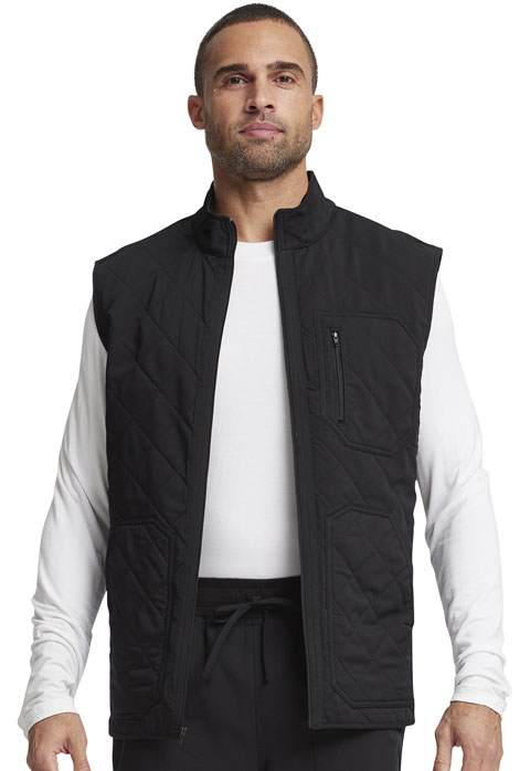 Walmart USA Premium Rayon Men Ultimate Quilted Vest Black