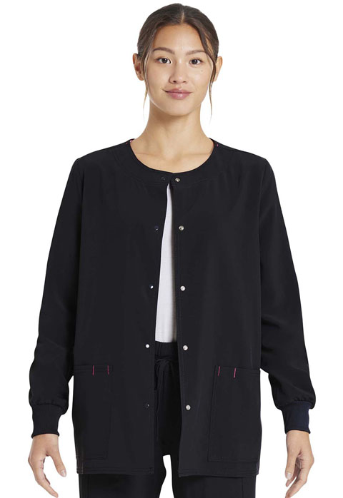 ScrubStar Women Warm-Up Jacket Black