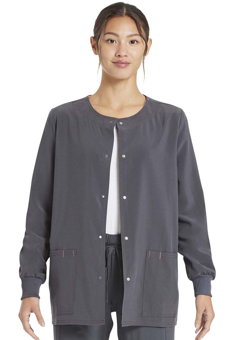 ScrubStar Women Warm-Up Jacket Gray