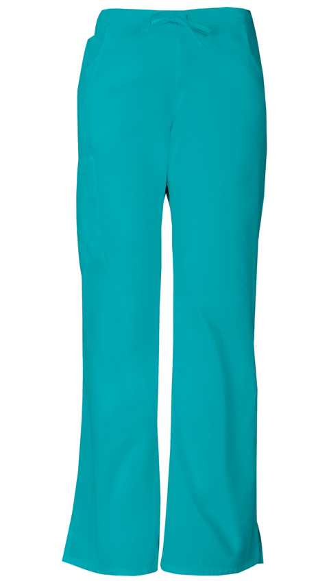 Dickies EDS Signature Mid Rise Drawstring Cargo Pant in Teal Blue